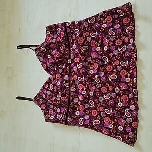 Strappy top burgundy like new